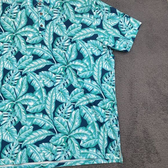 Kenny Flowers Tropical Floral Polo Short Sleeve Active Shirt Men’s Size XXL 2XL - Picture 3 of 11